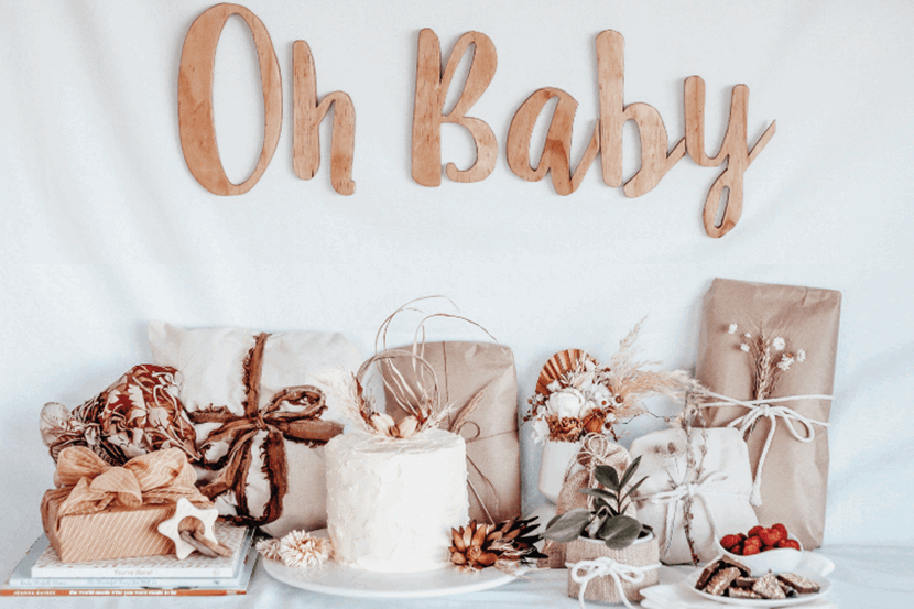 Earth friendly baby shower