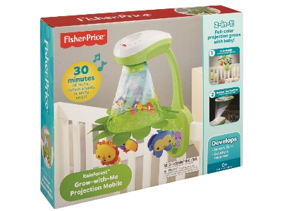 fisher price rainforest grow with me cot mobile