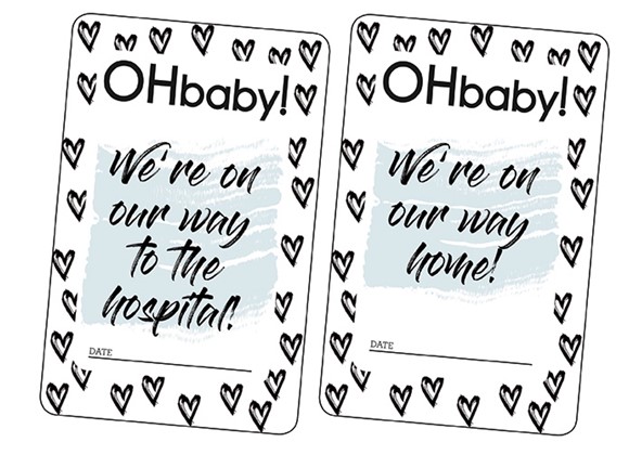 Free Printables: Hospital Milestone Cards