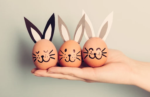 Let your little ones have some fun decorating blown eggs 