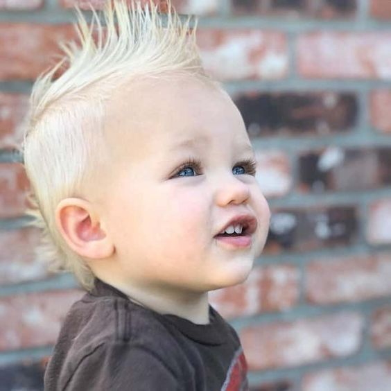 Baby Boy Mohawk Hairstyle On His Stock Photo 1240956790 | Shutterstock